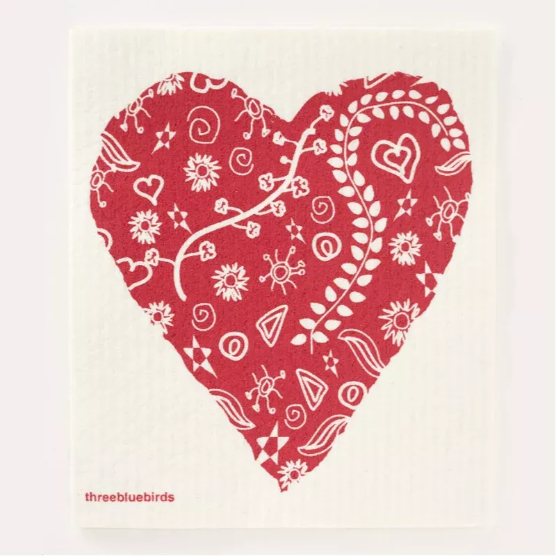 big-heart-swedish-dishcloth BIG HEART SWEDISH DISHCLOTH