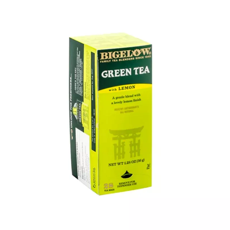 bigelow-green-tea-with-lemon-tea-bags-28-counts Bigelow Green Tea With Lemon Tea Bags (28 Counts)
