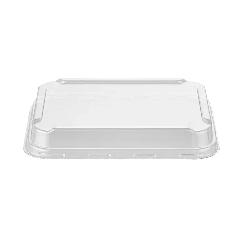 bio-tek-rectangle-clear-plastic-lid-fits-44-oz-serving-container-50-count-box Bio Tek Rectangle Clear Plastic Lid – Fits 44 oz Serving Container – 50 count box