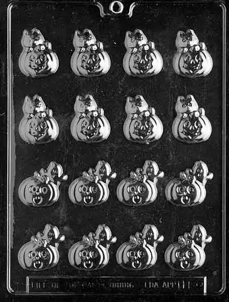 bite-size-pumpkin-chocolate-mold-2-patterns Bite Size Pumpkin Chocolate Mold (2 Patterns)