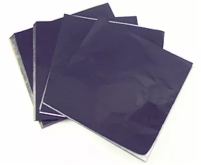 Black 6" X 6" Foil Squares -- 125 Count