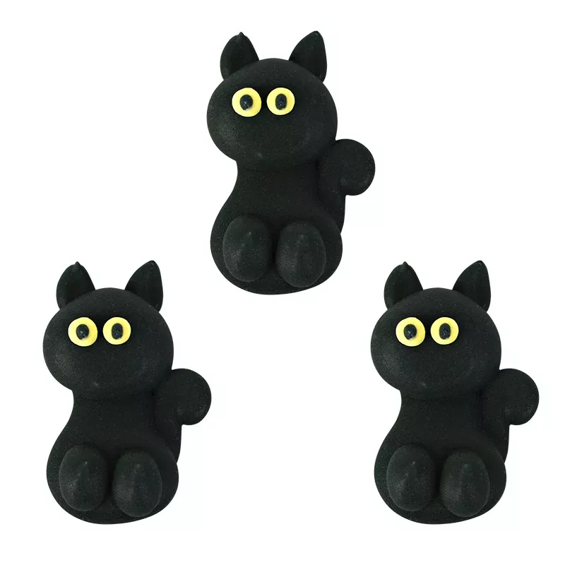 black-cat-royal-icing-decorations-bulk Black Cat Royal Icing Decorations (Bulk)