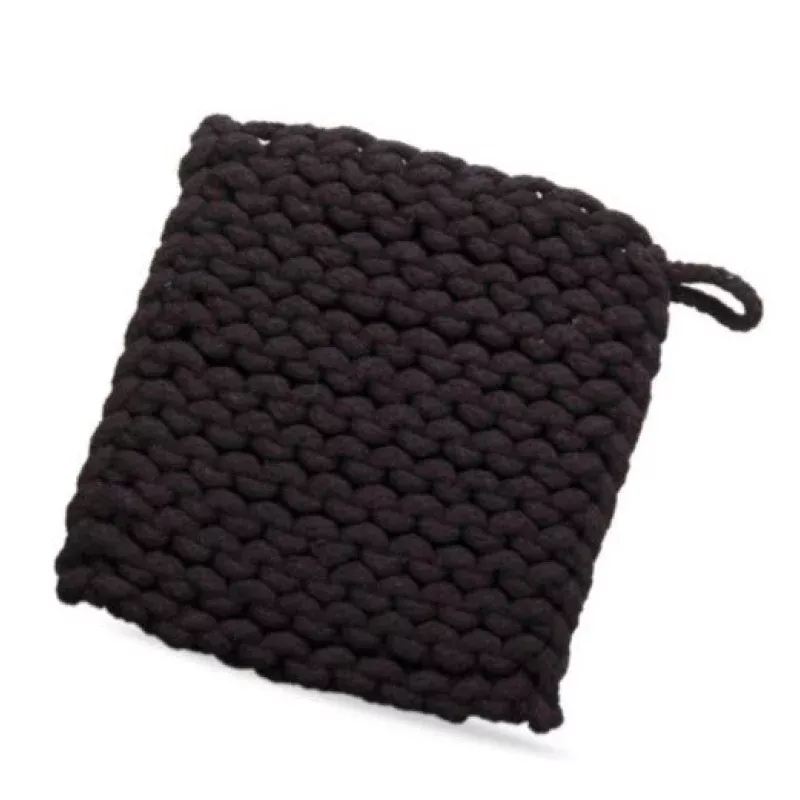 Black Crochet Trivet