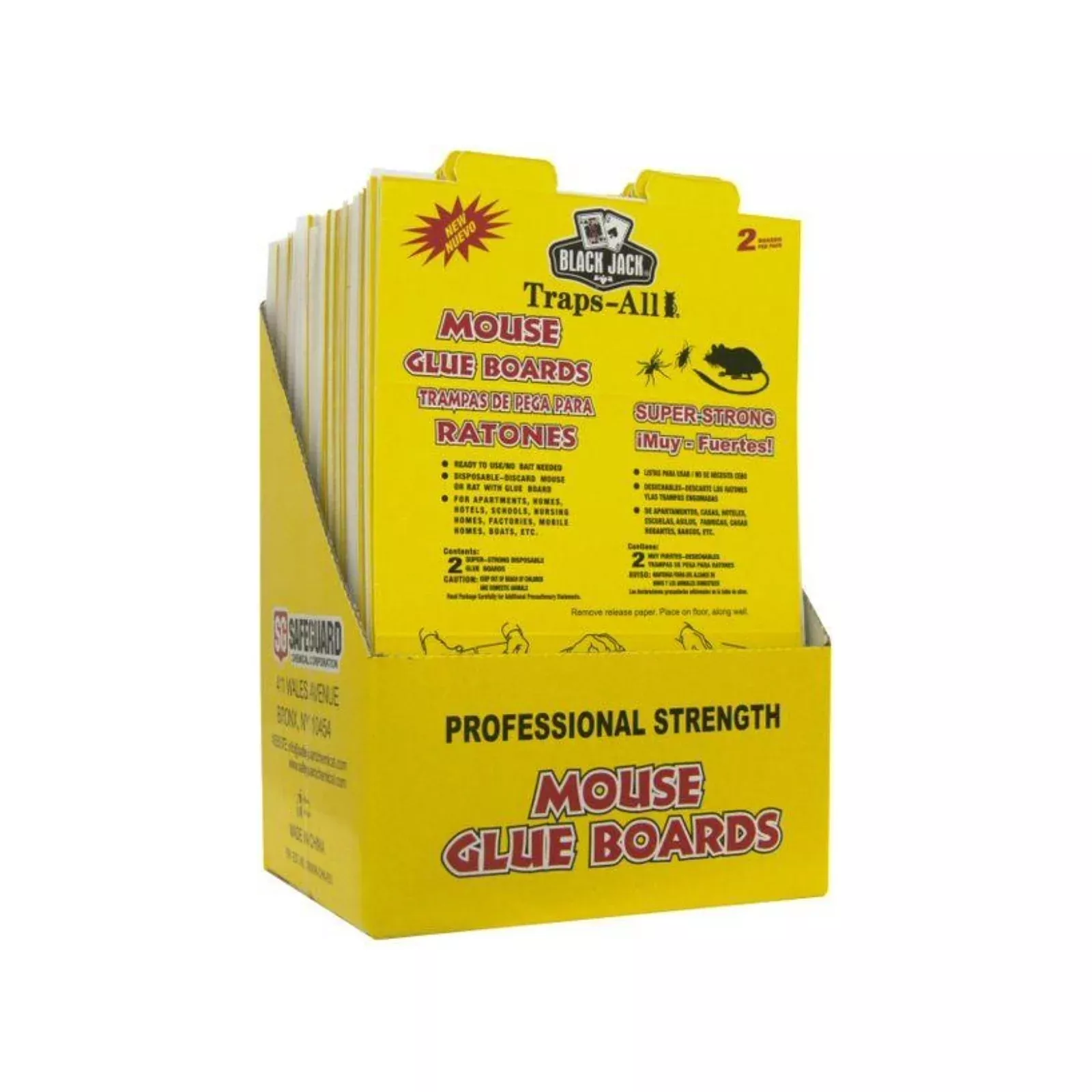 Black Jack - Traps-All Mouse Glue Boards, 2 Pack - Case of 72