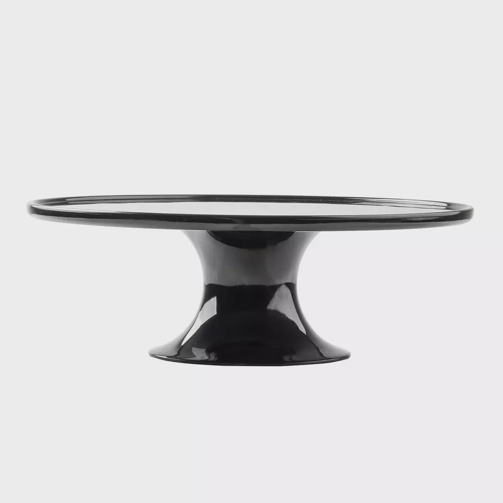 black-melamine-cake-stand Black Melamine Cake Stand