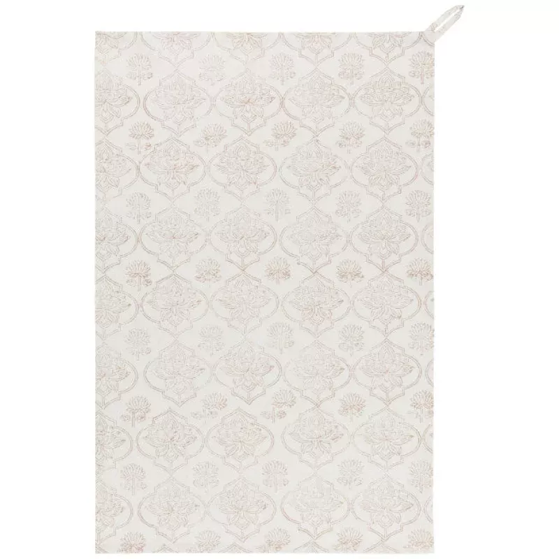 Block Print Lotus Towel