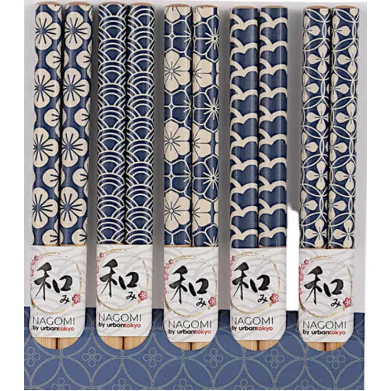 blue-pattern-chopsticks-set Blue Pattern Chopsticks Set