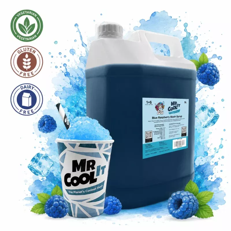 Blue Raspberry Slush Syrup 5L Bottle