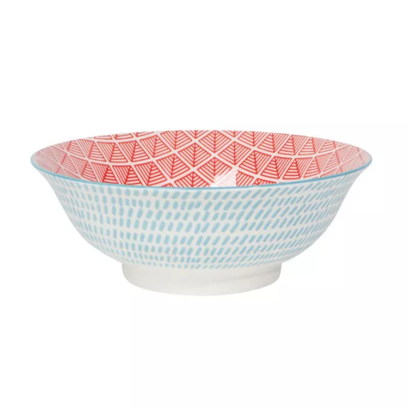 blue-red-dash-8-bowl Blue Red Dash 8″ Bowl