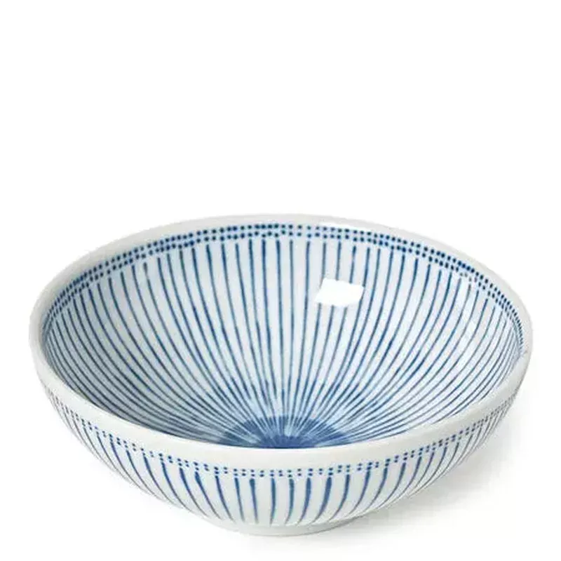 blue-stripes-bowl-8-25 BLUE STRIPES BOWL 8.25″