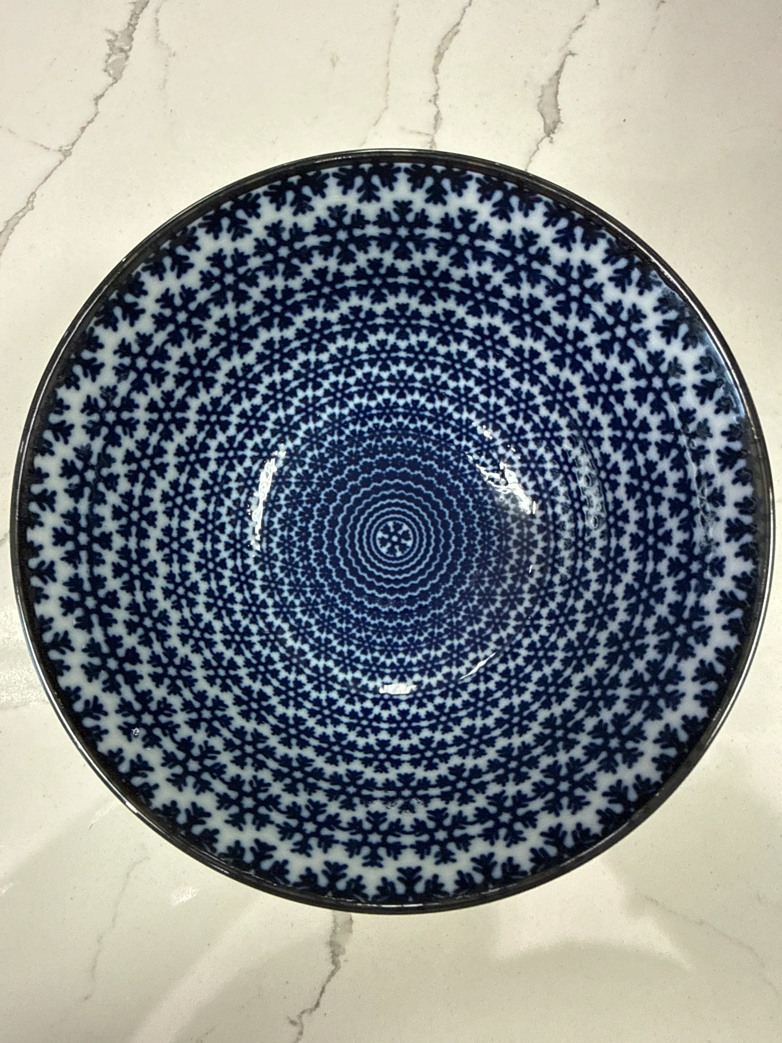 blue-white-snowflake-bowl-5 BLUE & WHITE SNOWFLAKE BOWL 5"