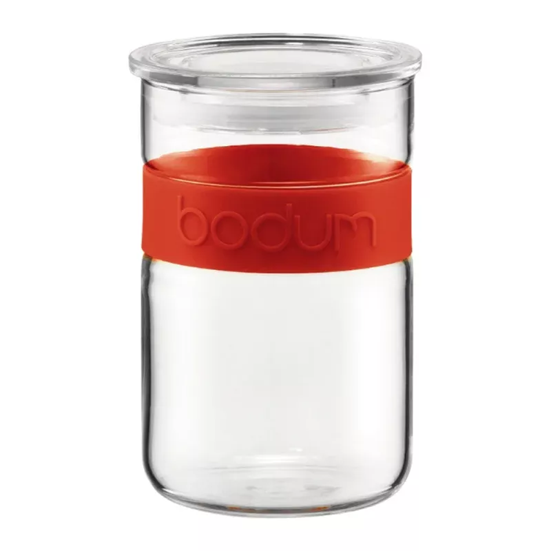 bodum-presso-34-fl-oz-storage-jar-in-red Bodum Presso 34 fl oz Storage Jar in Red