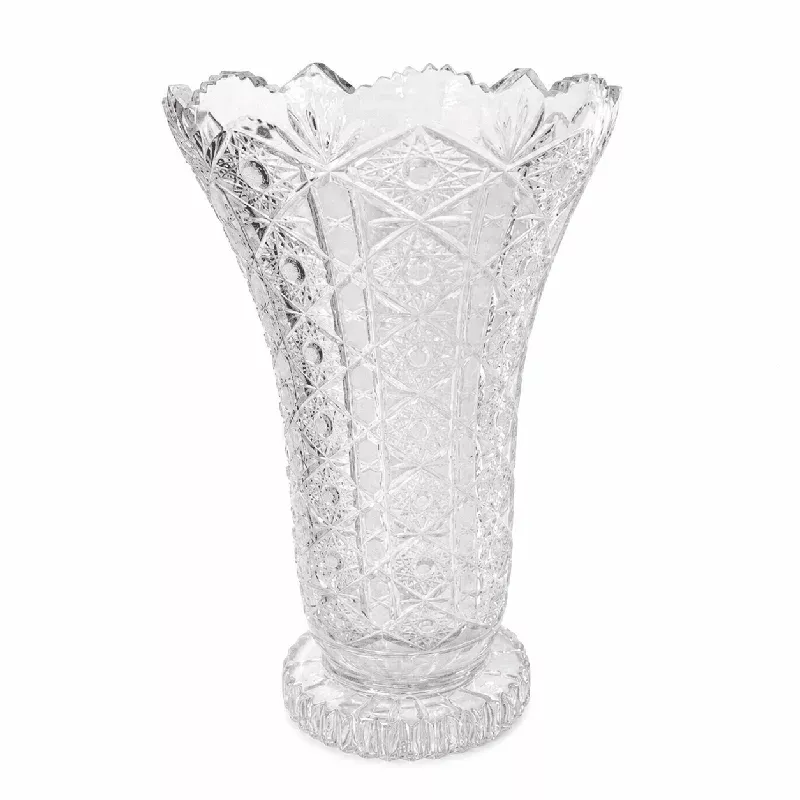 bohemia-crystal-hand-cut-footed-vase-40-5-cm-clear Bohemia Crystal – Hand Cut Footed Vase – 40.5 cm – Clear