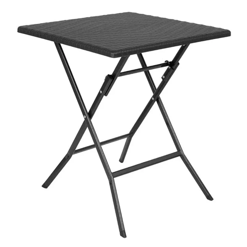 bolero-square-folding-table-black-620mm-gr772 Bolero Square Folding Table Black 620mm – GR772