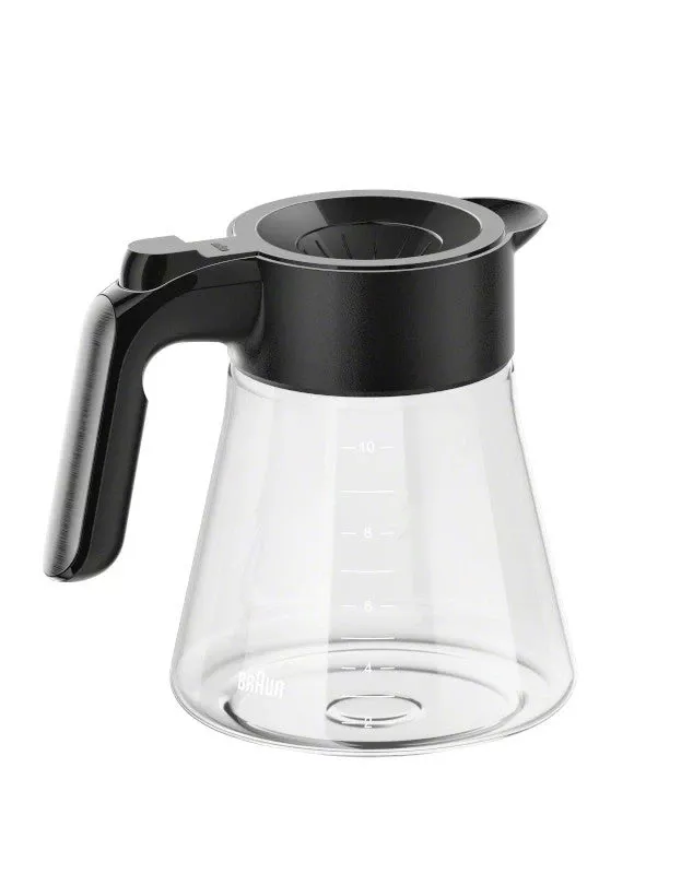 Braun MultiServe 10-Cup Replacement Glass Carafe – Black