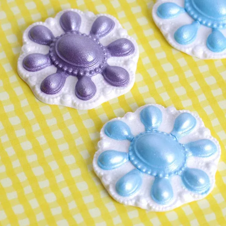brooches-purple-blue Brooches - Purple and Blue