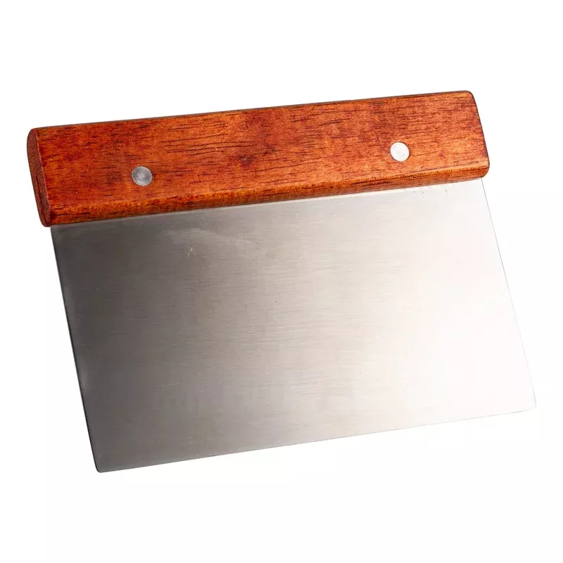 browne-dough-scraper-with-wood-handle Browne Dough Scraper with Wood Handle