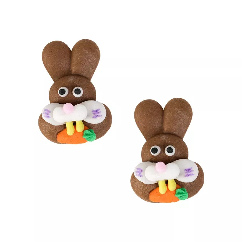 bunny-royal-icing-decorations-bulk-brown Bunny Royal Icing Decorations (Bulk) - Brown
