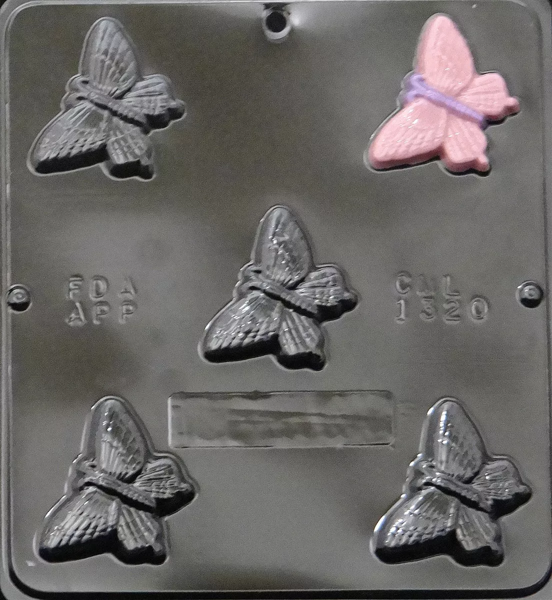 butterfly-chocolate-mold-2-5-inches Butterfly Chocolate Mold - 2.5 Inches