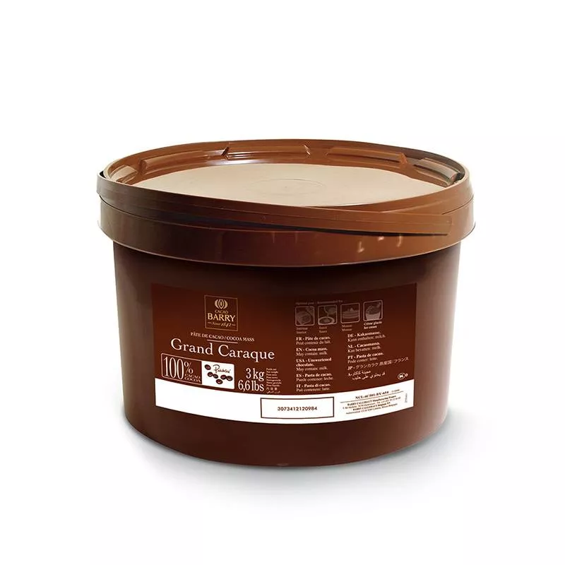 Cacao Barry - Grand Caraque Dark Chocolate 100% - 6.6 lb