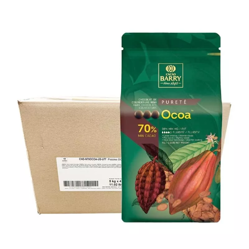 Cacao Barry - Ocoa Dark Chocolate 70% - 11 lb (box of 4)