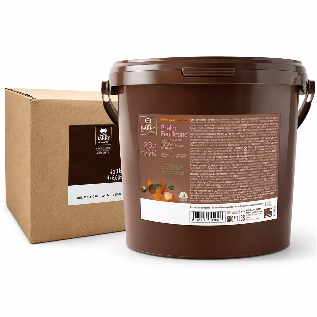 Cacao Barry - Praline Feuilletine - 11 lb (box of 4)