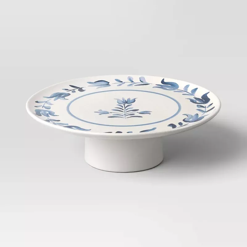 cake-stand-blue-floral-threshold Cake Stand Blue Floral – Threshold