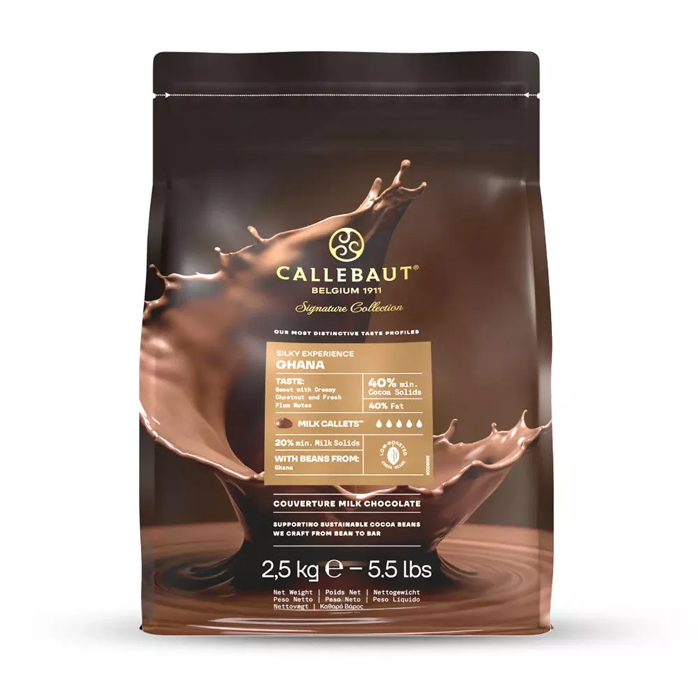 callebaut-ghana-milk-chocolate-40-5-5-lb Callebaut - Ghana Milk Chocolate 40% - 5.5 lb