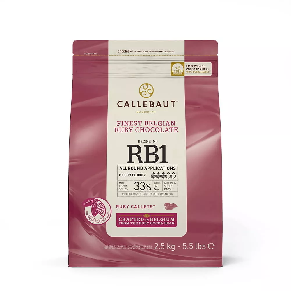 callebaut-ruby-chocolate-rb1-33-5-5-lb Callebaut - Ruby Chocolate RB1 33% - 5.5 lb