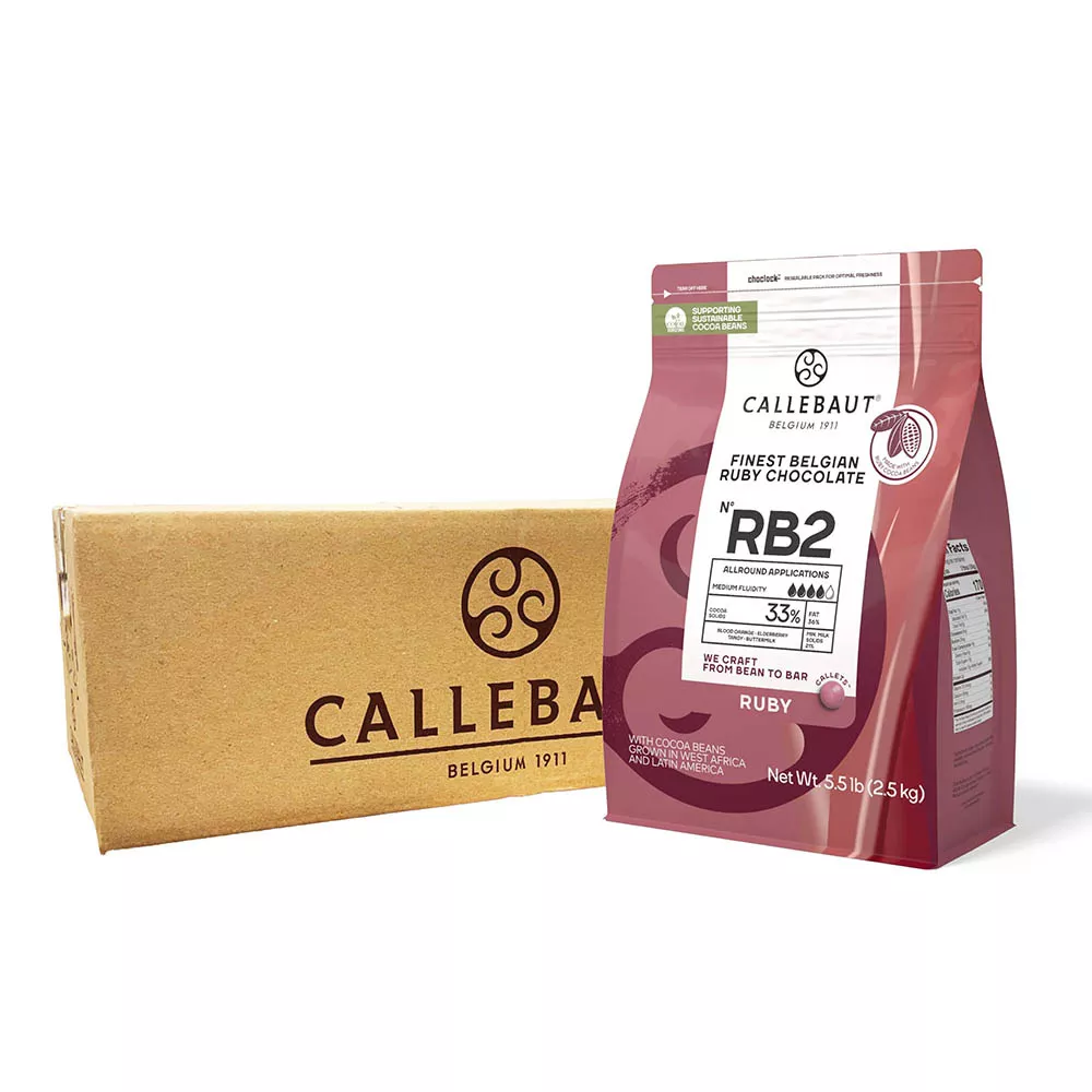 callebaut-ruby-chocolate-rb2-32-8-5-5-lb-box-4 Callebaut - Ruby Chocolate RB2 32.8% - 5.5 lb (box of 4)
