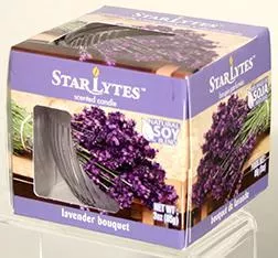 Candle Starlytes 3oz Lavender Bouquet 12/Cs