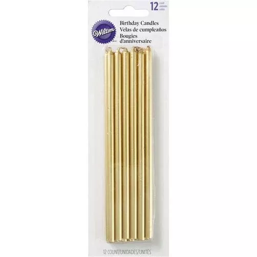candles-tall-gold-birthday Candles - Tall Gold Birthday