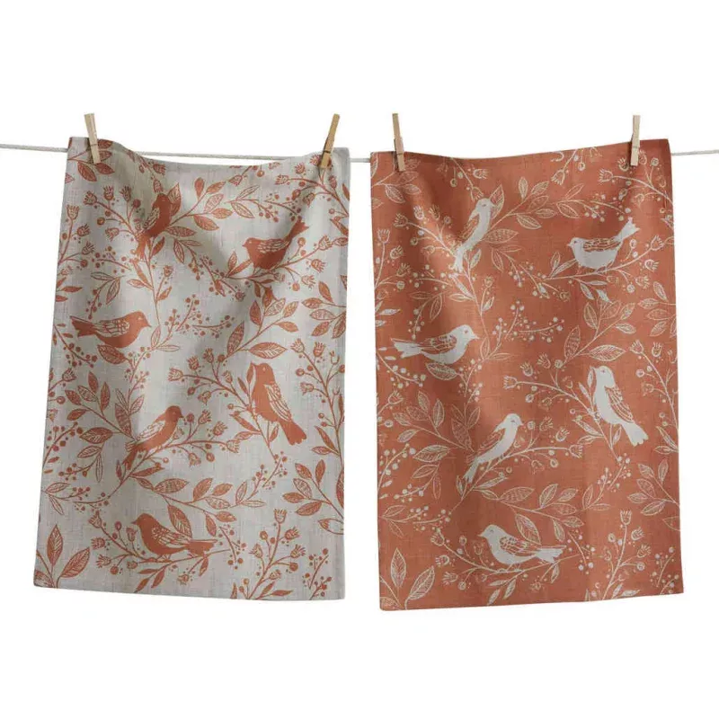 canyon-print-birds-vines-s-2-melon Canyon Print Birds & Vines S/2 Melon