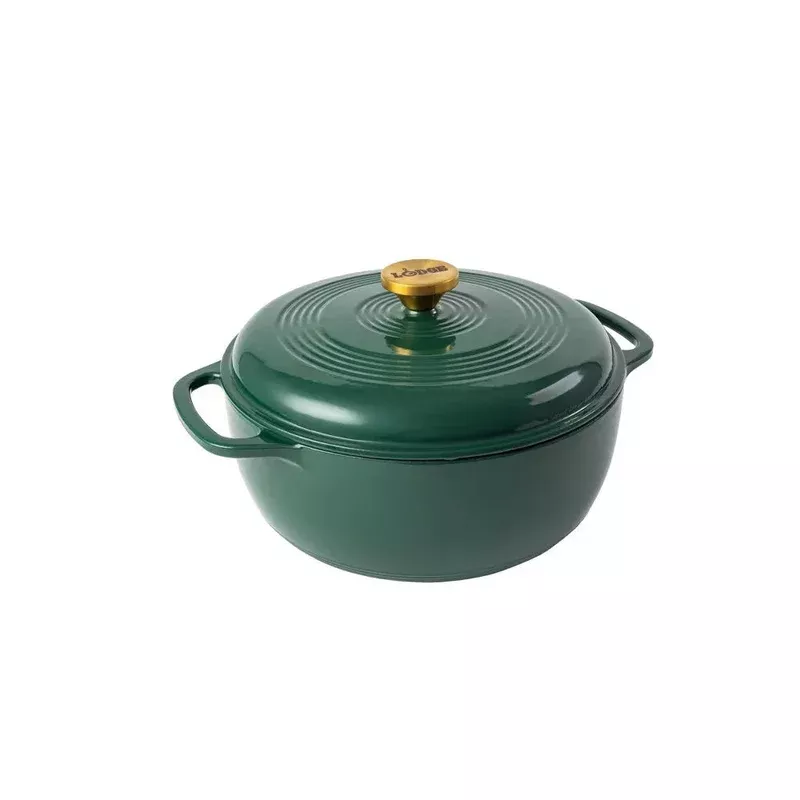cast-iron-enameled-dutch-oven-emerald Cast Iron Enameled Dutch Oven – Emerald