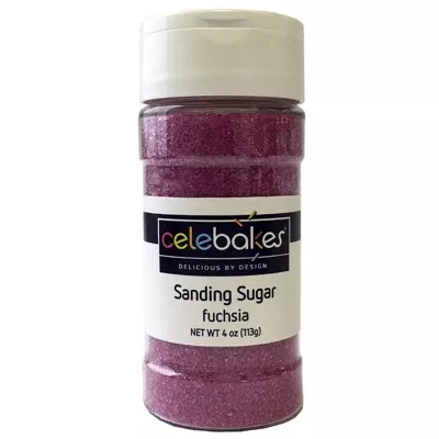 celebakes-fuschia-sanding-sugar-4-oz Celebakes Fuschia Sanding Sugar, 4 oz.