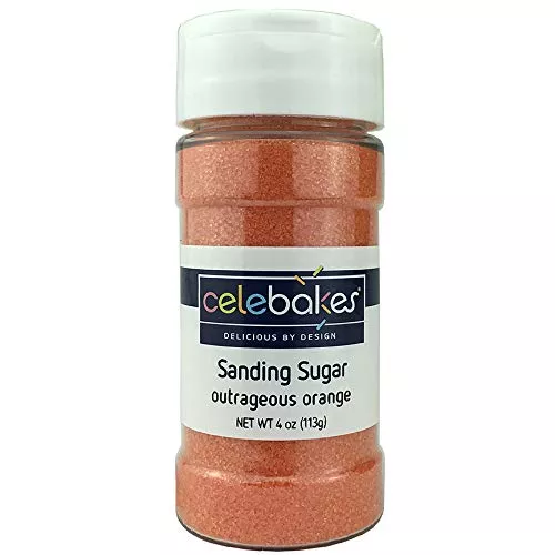 celebakes-outrageous-orange-sanding-sugar-4-oz Celebakes Outrageous Orange Sanding Sugar, 4 oz.