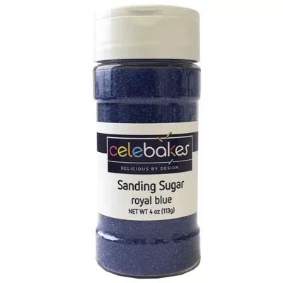 celebakes-royal-blue-sanding-sugar-4-oz Celebakes Royal Blue Sanding Sugar, 4 oz.