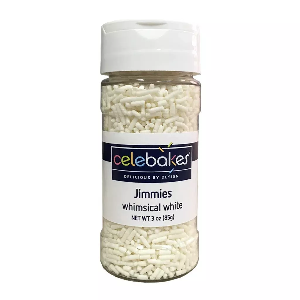 celebakes-whimsical-white-jimmies-3-oz Celebakes Whimsical White Jimmies, 3 oz.