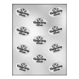 Celebrating Love Oval Chocolate Mold