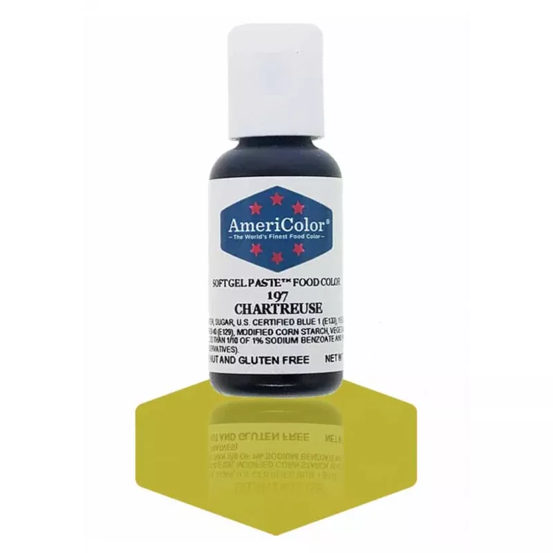 chartreuse-americolor-soft-gel-paste-food-color-75oz Chartreuse, Americolor Soft Gel Paste Food Color, .75oz