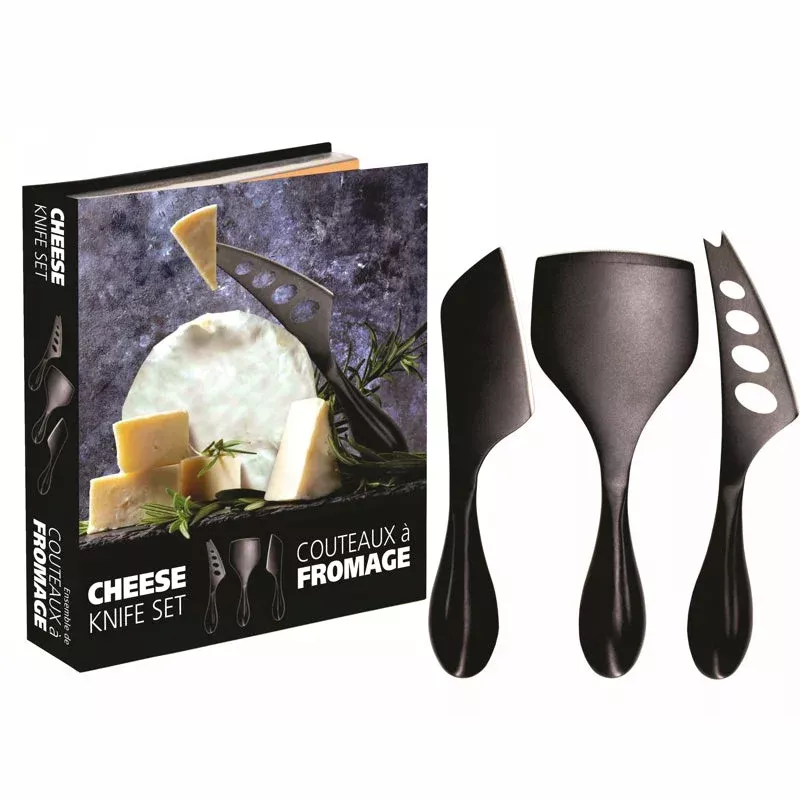 cheese-knife-set-3-pc-black Cheese Knife Set – 3 pc – Black