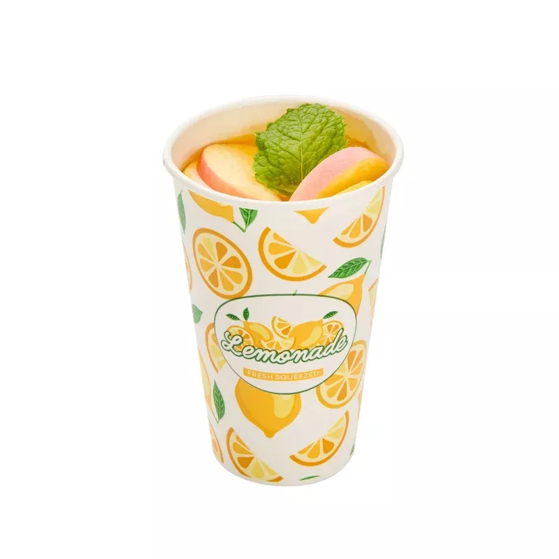 Chef 101 16 oz Poly Paper Lemonade Cup – 500 count box