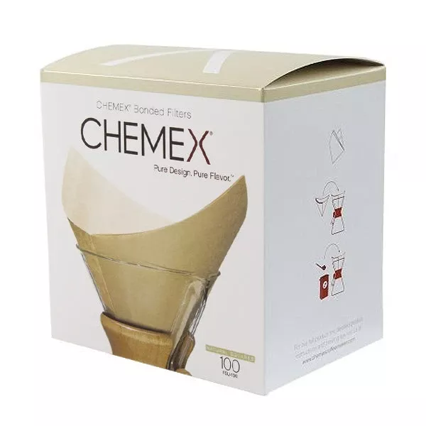 chemex-6-cup-square-filters-100-pk-natural Chemex 6 Cup Square Filters, 100 PK- Natural