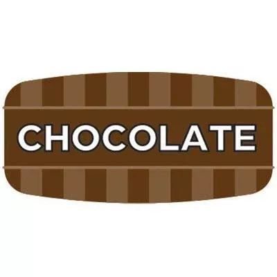 Chocolate Label 1000 labels per roll