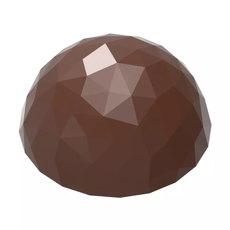 chocolate-world-3cm-geometric-semisphere-polycarbonate-chocolate-mold-24-cavity Chocolate World - 3cm Geometric Semisphere Polycarbonate Chocolate Mold (24 cavity)