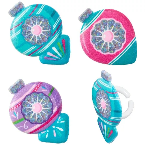 christmas-bauble-cupcake-rings-12-rings-per-pack Christmas Bauble Cupcake Rings - 12 Rings per Pack