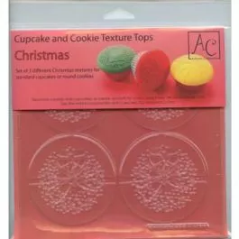 christmas-cupcake-texture-mat-set Christmas Cupcake Texture Mat Set