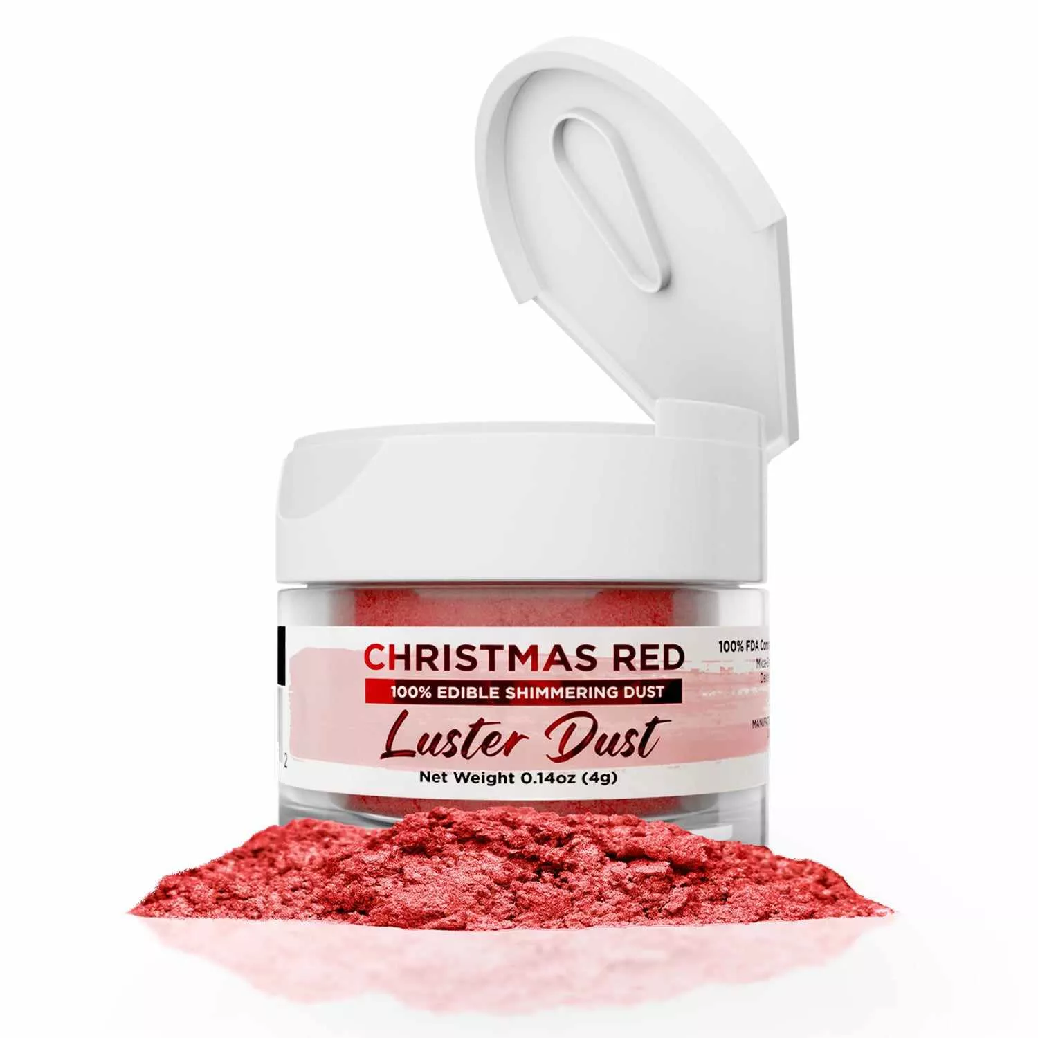 christmas-red-luster-dust-edible-glitter-bakell Christmas Red Luster Dust, Edible Glitter, Bakell
