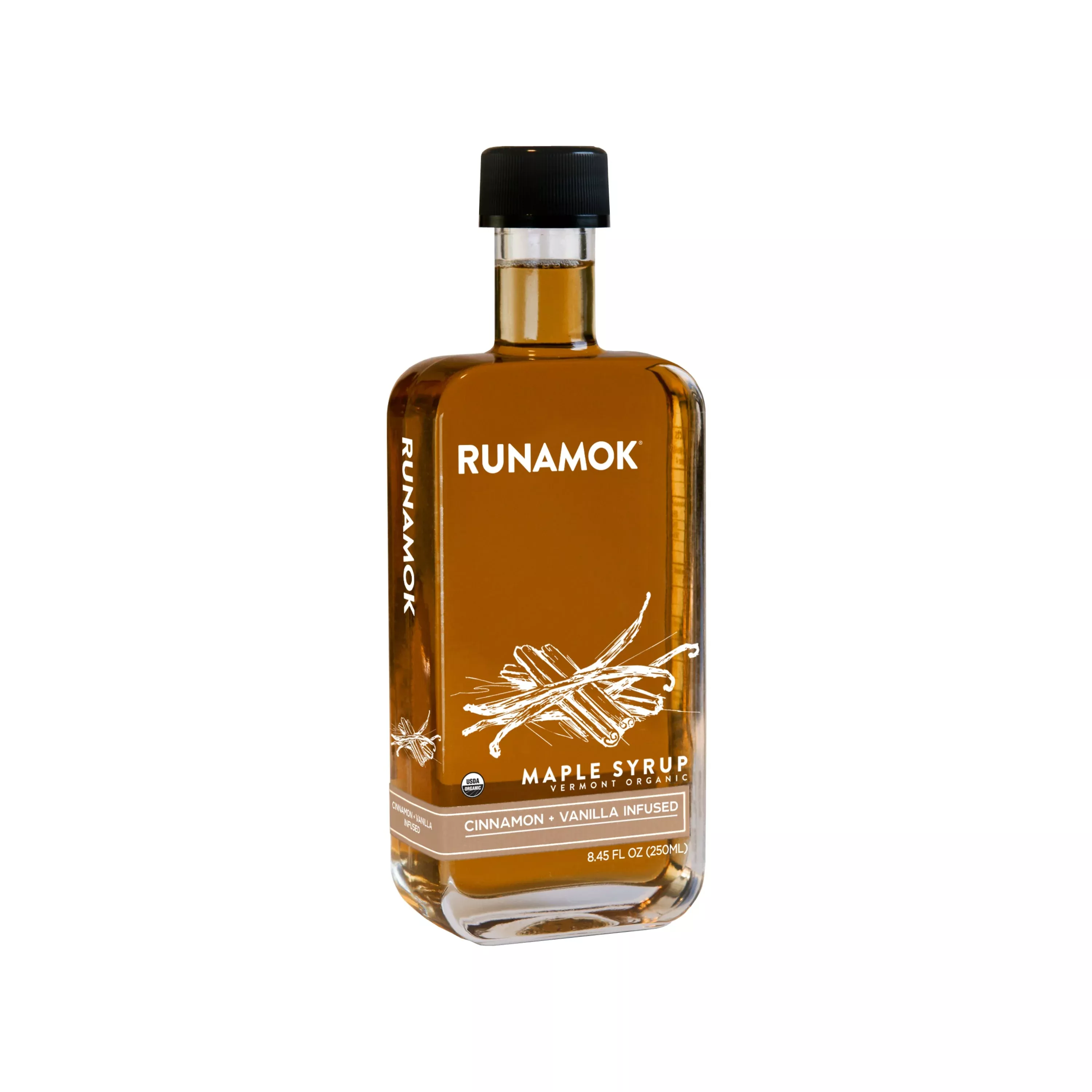cinnamon-vanilla-infused-organic-maple-syrup-8-45-fl-oz-250ml Cinnamon and Vanilla Infused Organic Maple Syrup 8.45 fl. oz. -250ml