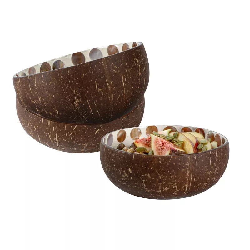 coco-casa-16-oz-white-handmade-circle-coconut-bowl-10-count-box Coco Casa 16 oz White Handmade Circle Coconut Bowl – 10 count box